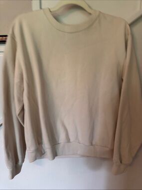 Hollister Beige Crewneck Sweatshirt